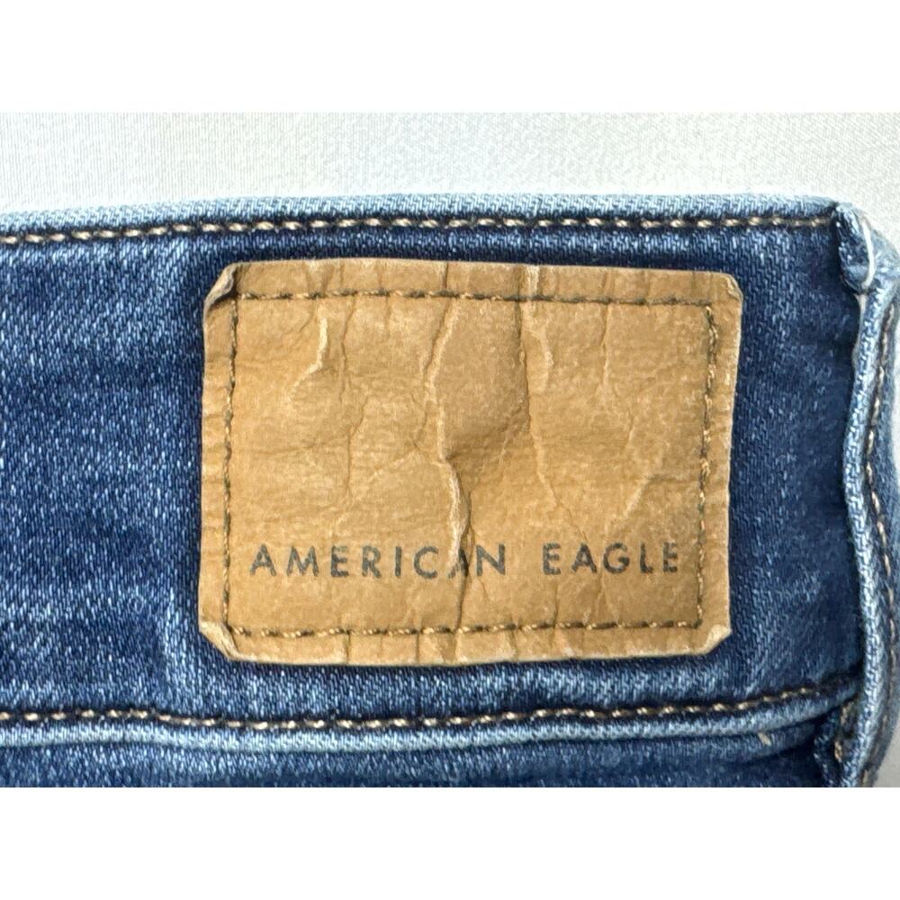 American Eagle Women's Hi-Rise Artist Flare Blue Jeans - Size 10 XL (30x34.5) - Picture 3 of 6
